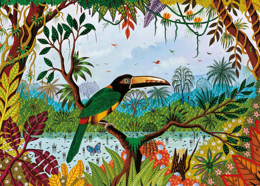 Fűrészescsőrű arasszári Pieces & Peace 1500 darabos kirakó puzzle (PaP - 0074) - puzzlegarden