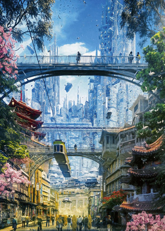 Future Cities - Piacnegyed HEYE 1000 darabos kirakó puzzle (HE - 30038) - puzzlegarden