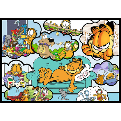 Garfield utálja a hétfőt - 4x250 Trefl 250 darabos kirakó puzzle (TR - 13344) - puzzlegarden