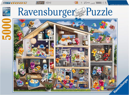 Gelini - Zselémanók a Babaházban Ravensburger 5000 darabos kirakó puzzle (RA-17434 4005556174348) - puzzlegarden