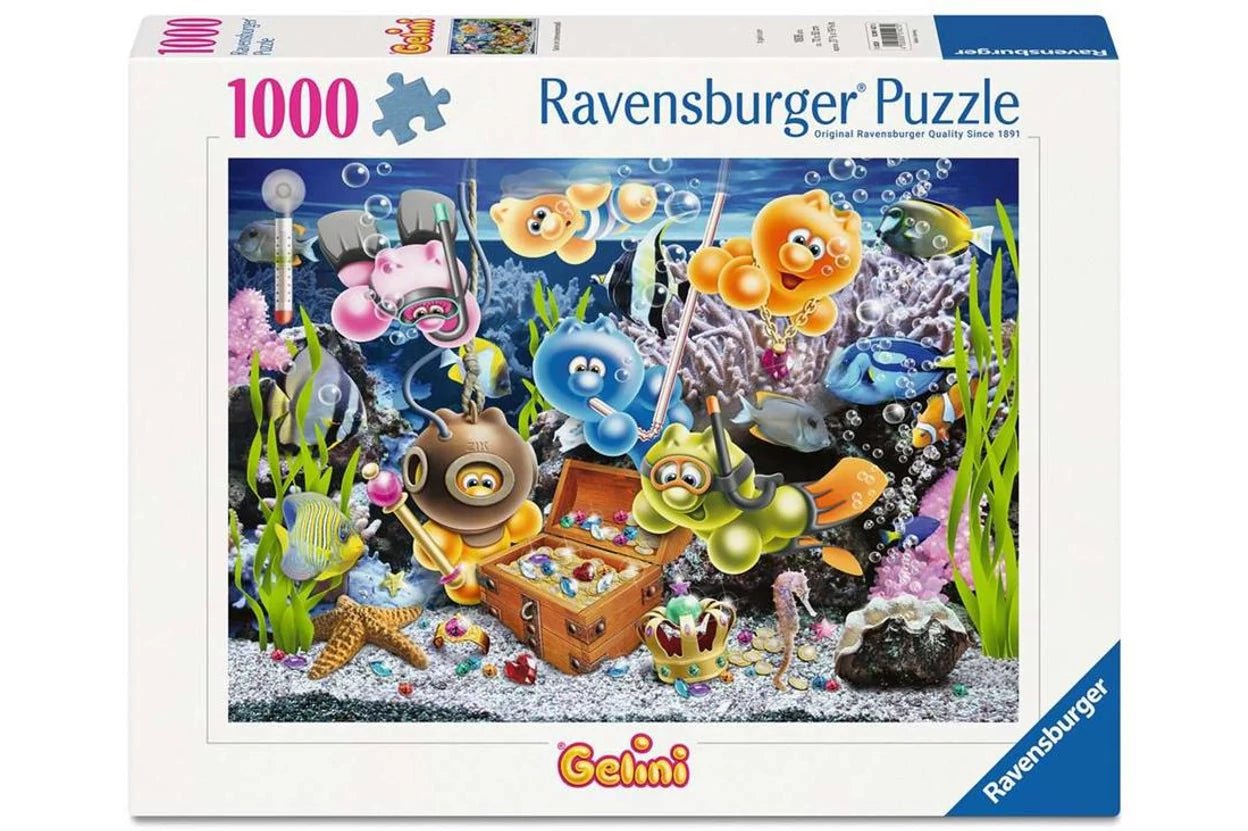 Gelini – Zselémanók móka a víz alatt Ravensburger 1000 darabos kirakó puzzle (RA - 12001427) - puzzlegarden