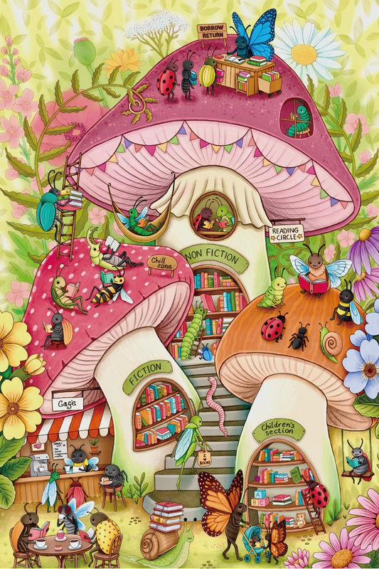 Gombakönyvtár Reverie 1000 darabos kirakó puzzle (RE-ML1000RS) - puzzlegarden