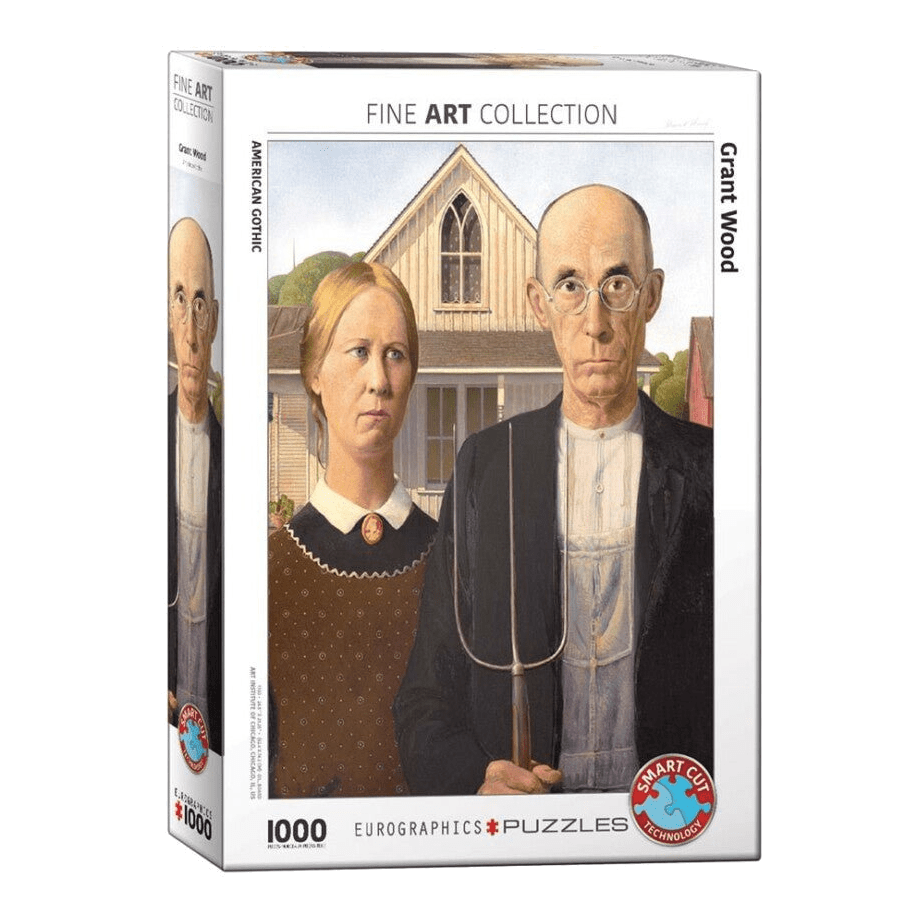 Grant Wood - Amerikai gótika Eurographics 1000 darabos kirakó puzzle (EUR-6000-5479) - puzzlegarden