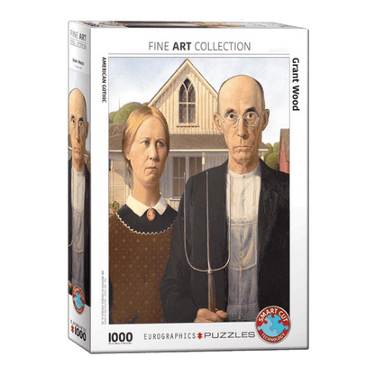 Grant Wood - Amerikai gótika Eurographics 1000 darabos kirakó puzzle (EUR-6000-5479) - puzzlegarden