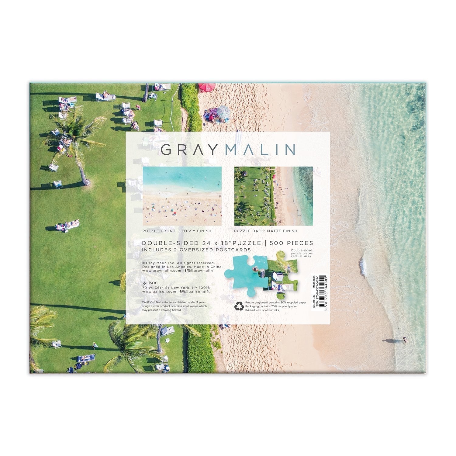 Gray Malin - Hawaii tengerpart Galison 500 darabos kirakó puzzle (GA - 9780735364691 9780735364691) - puzzlegarden