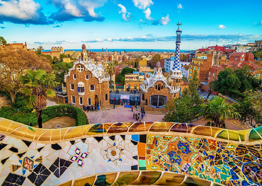 Güell park, Barcelona Enjoy 1000 darabos kirakó puzzle (EN - 1056) - puzzlegarden