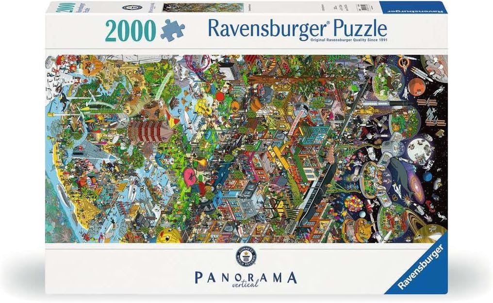 Guinness Rekordok - panoráma Ravensburger 2000 darabos kirakó puzzle (RA - 17319 4005556173198) - puzzlegarden