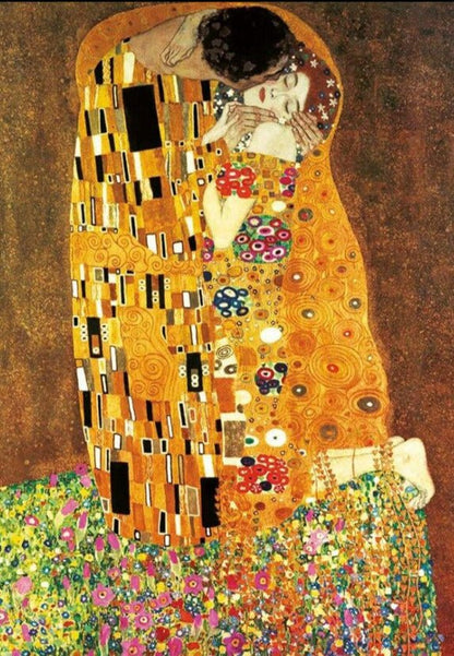 Gustav Klimt - A csók + A szűz 2x1000 Educa 2x1000 darabos kirakó puzzle (ED-18488 8412668184886) - puzzlegarden