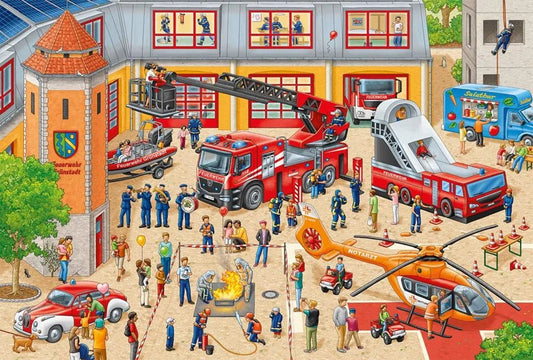 Gyerek nap a tűzoltó állomáson Schmidt 60 darabos kirakó puzzle (SCH-56449 4001504564490) - puzzlegarden