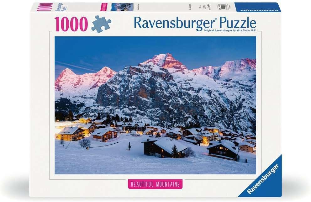 Gyönyörű Hegyek - Berni - felvidék, Mürren Ravensburger 1000 darabos kirakó puzzle (RA-12000254) - puzzlegarden