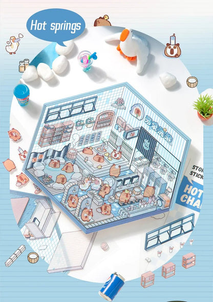 Gyógyforrások - matricajelenet Simno 1 darabos kirakó puzzle (SN-6941776318255) - puzzlegarden