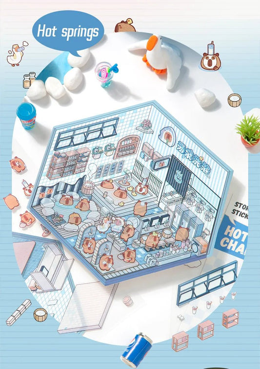 Gyógyforrások - matricajelenet Simno 1 darabos kirakó puzzle (SN-6941776318255) - puzzlegarden