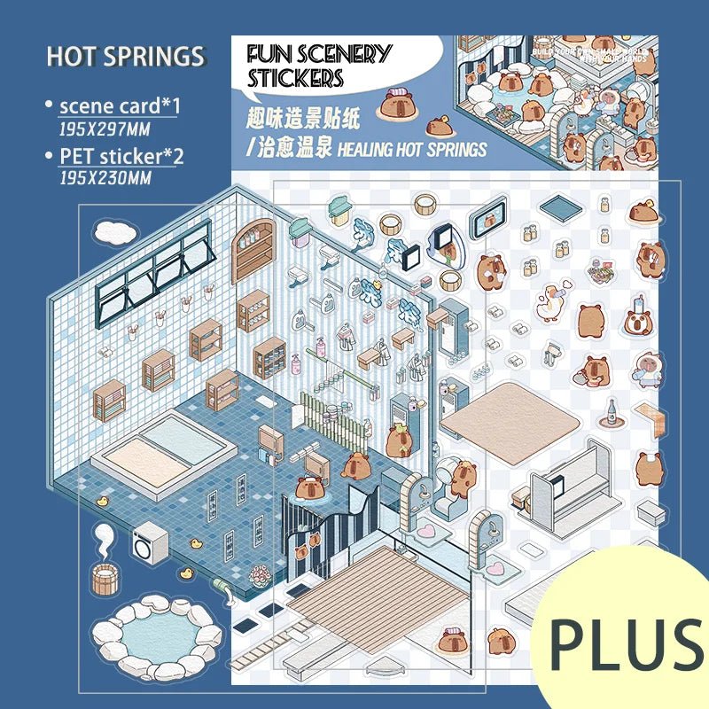 Gyógyforrások - matricajelenet Simno 1 darabos kirakó puzzle (SN-6941776318255) - puzzlegarden