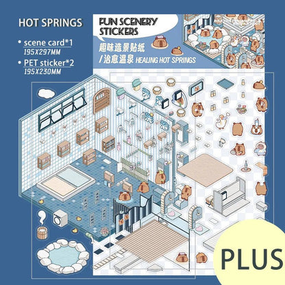 Gyógyforrások - matricajelenet Simno 1 darabos kirakó puzzle (SN-6941776318255) - puzzlegarden