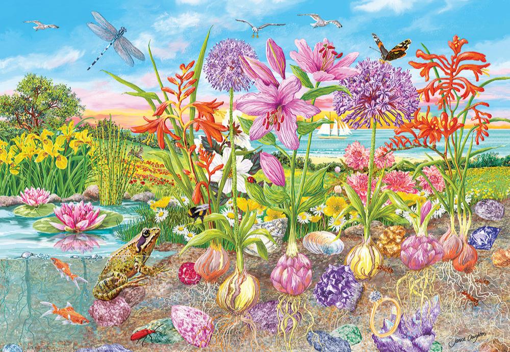 Gyökerek és hajtások - 4x500 Gibsons 500 darabos kirakó puzzle (G-G5066) - puzzlegarden