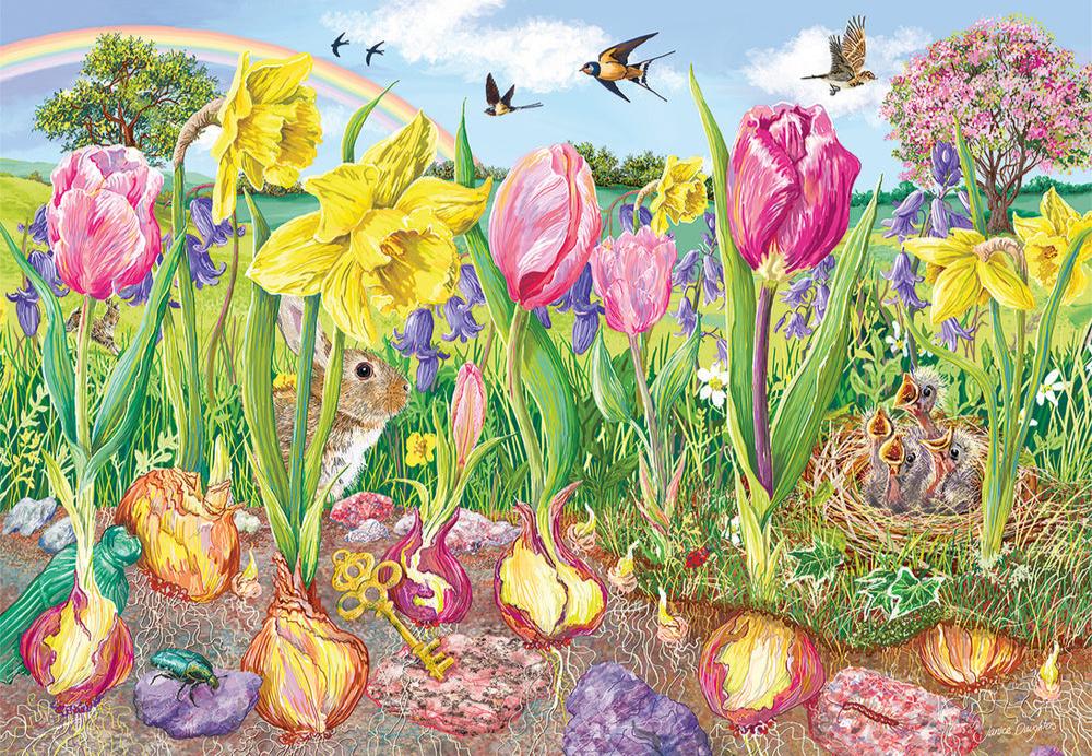 Gyökerek és hajtások - 4x500 Gibsons 500 darabos kirakó puzzle (G-G5066) - puzzlegarden