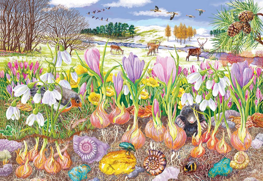 Gyökerek és hajtások - 4x500 Gibsons 500 darabos kirakó puzzle (G-G5066) - puzzlegarden