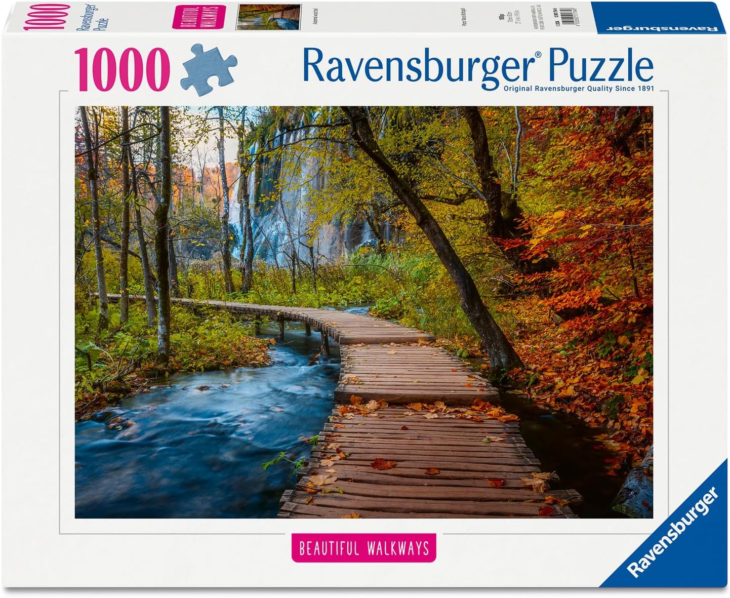 Gyönyörű Gyalogutak - Őszi ösvény az erdőben, Horvátország Ravensburger 1000 darabos kirakó puzzle (RA-12001764) - puzzlegarden