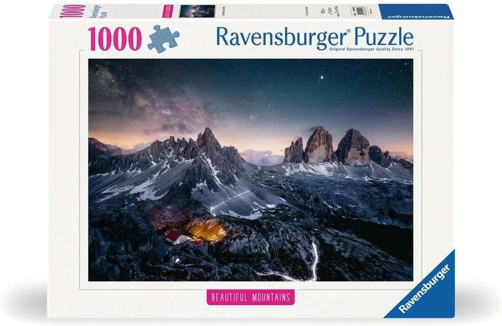 Gyönyörű Hegyek - Drei Zinnen, Dolomitok Ravensburger 1000 darabos kirakó puzzle (RA - 12000256 4005555002567) - puzzlegarden