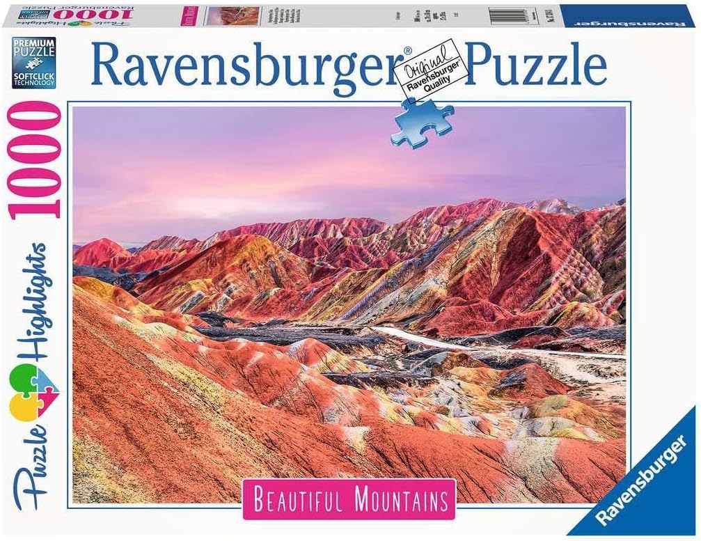 Gyönyörű Hegyek - Szivárvány-hegy, Kína Ravensburger 1000 darabos kirakó puzzle (RA-17314 4005556173143) - puzzlegarden