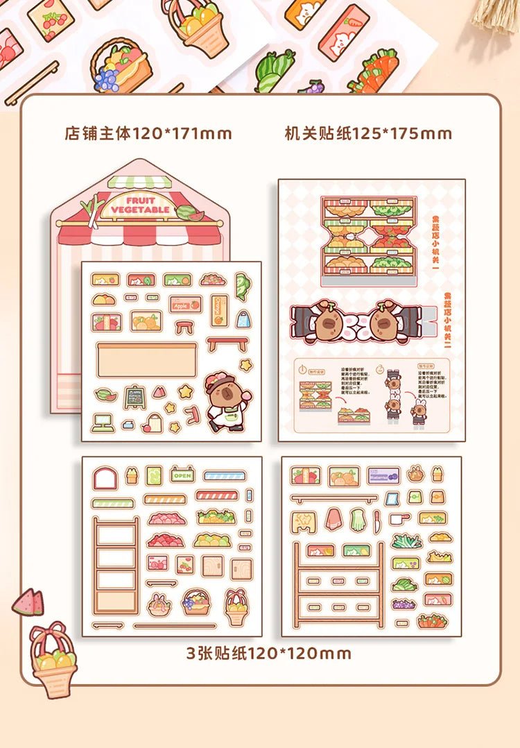 Gyümölcsbolt - matricajelenet Simno 1 darabos kirakó puzzle (SN-6941776321187) - puzzlegarden