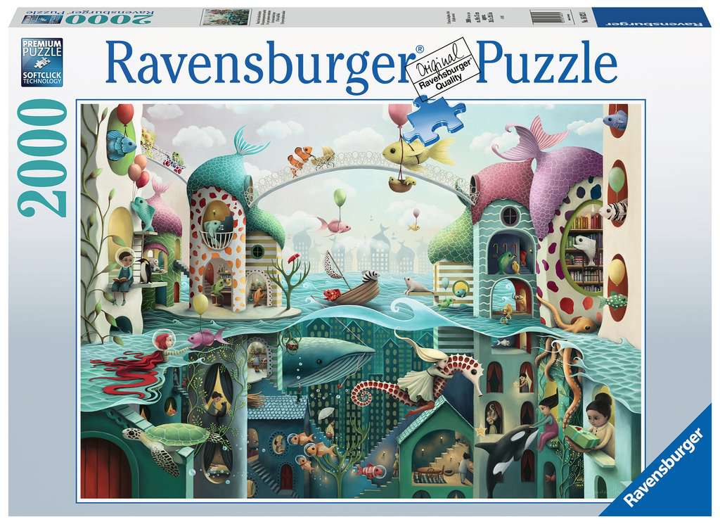 Ha a halak járni tudnának Ravensburger 2000 darabos kirakó puzzle (RA-16823 4005556168231) - puzzlegarden