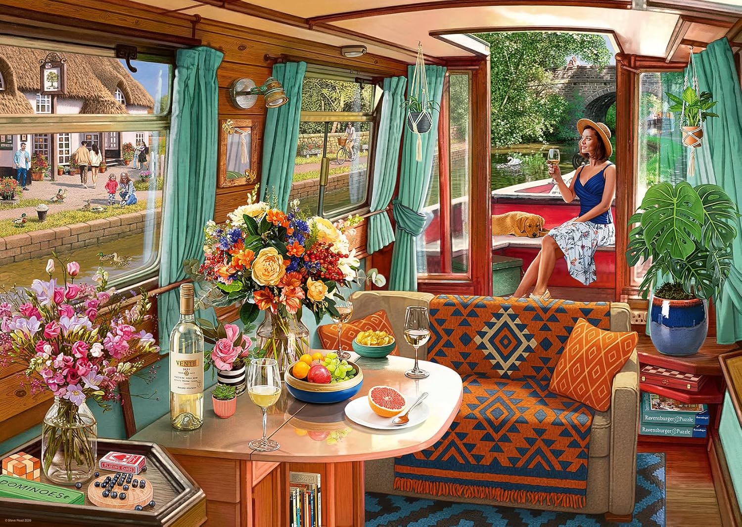 Hajó a folyón Ravensburger 1000 darabos kirakó puzzle (RA-12001723) - puzzlegarden