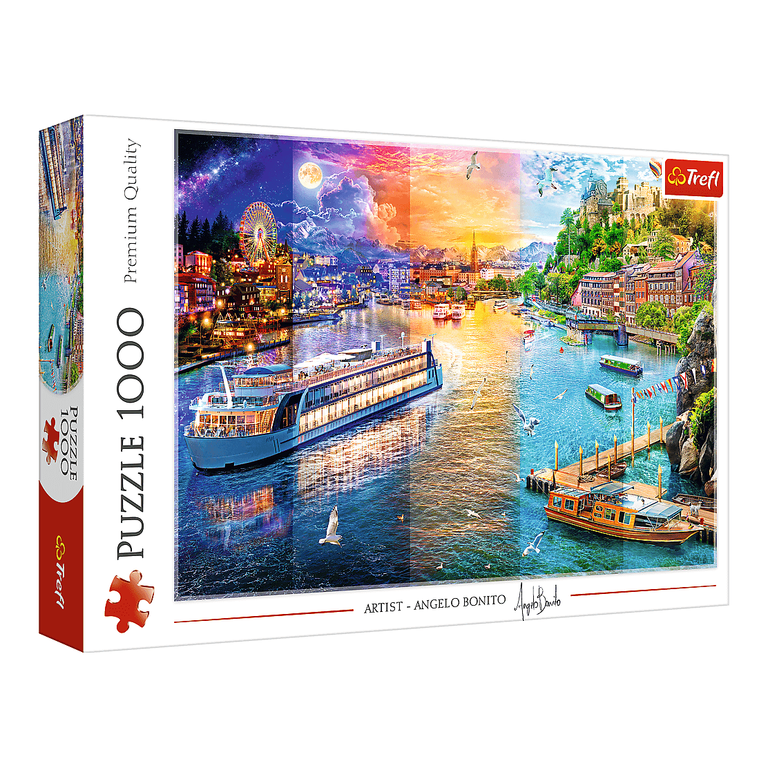 Hajókirándulás Európában Trefl 1000 darabos kirakó puzzle (TR-10860) - puzzlegarden