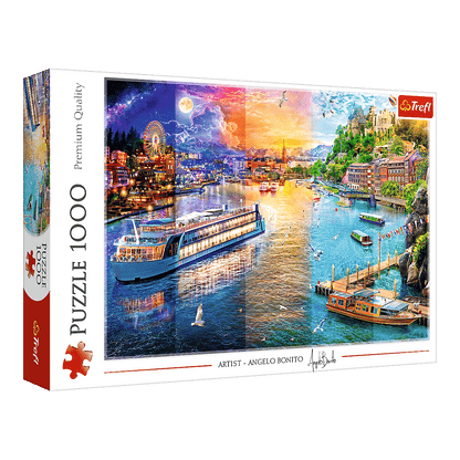 Hajókirándulás Európában Trefl 1000 darabos kirakó puzzle (TR-10860) - puzzlegarden
