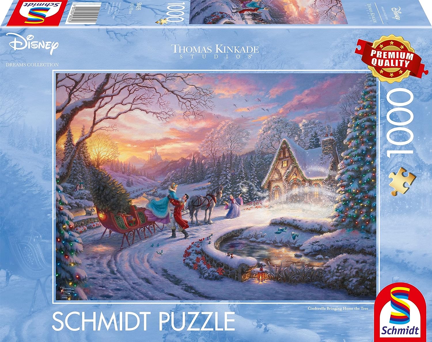 Hamupipőke Hazatér Karácsonyra Schmidt 1000 darabos kirakó puzzle (SCH-58035 ) - puzzlegarden