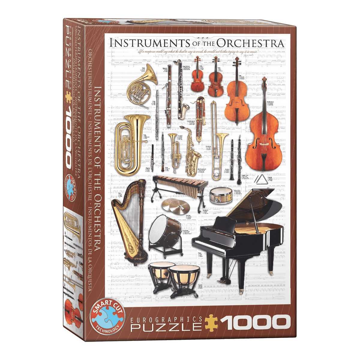 Hangszerek Eurographics 1000 darabos kirakó puzzle (EUR-6000-1410) - puzzlegarden