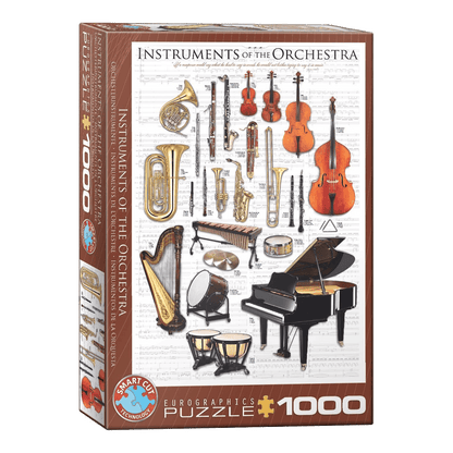 Hangszerek Eurographics 1000 darabos kirakó puzzle (EUR-6000-1410) - puzzlegarden