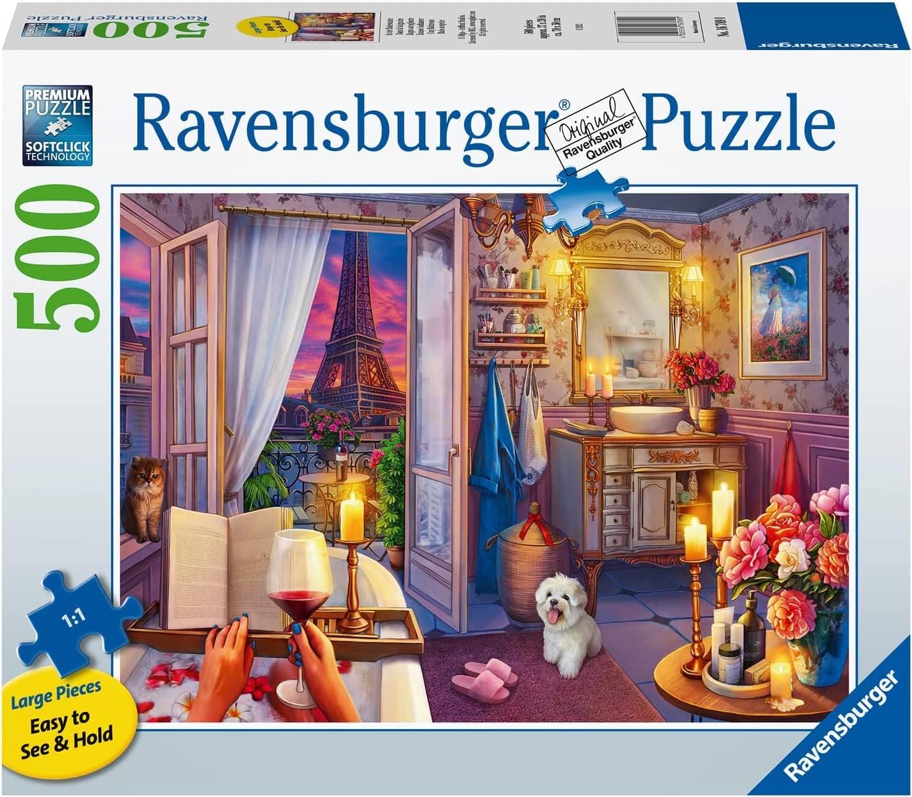 Hangulatos Fürdőszoba - XXL Ravensburger 500 darabos kirakó puzzle (RA-16789 4005556167890) - puzzlegarden
