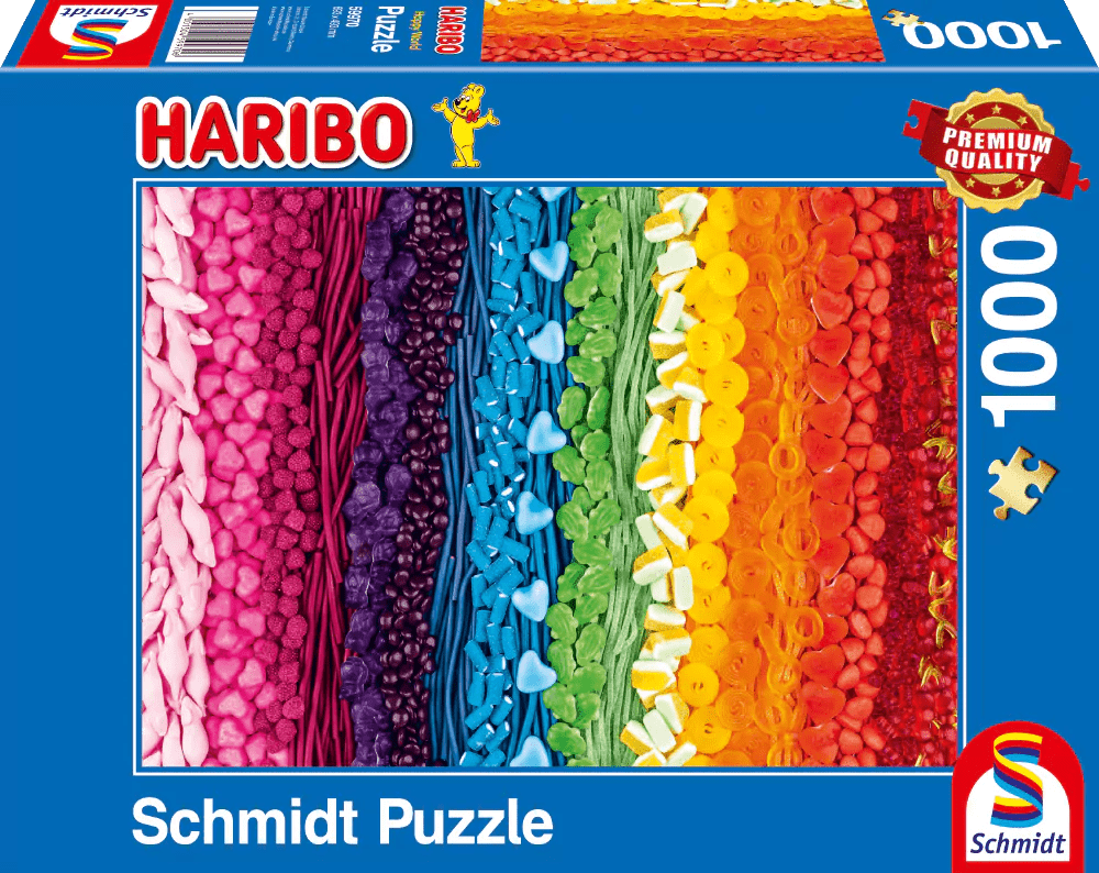 Haribo - Vidám világ Schmidt 1000 darabos kirakó puzzle (SCH-59970 4001504599706) - puzzlegarden