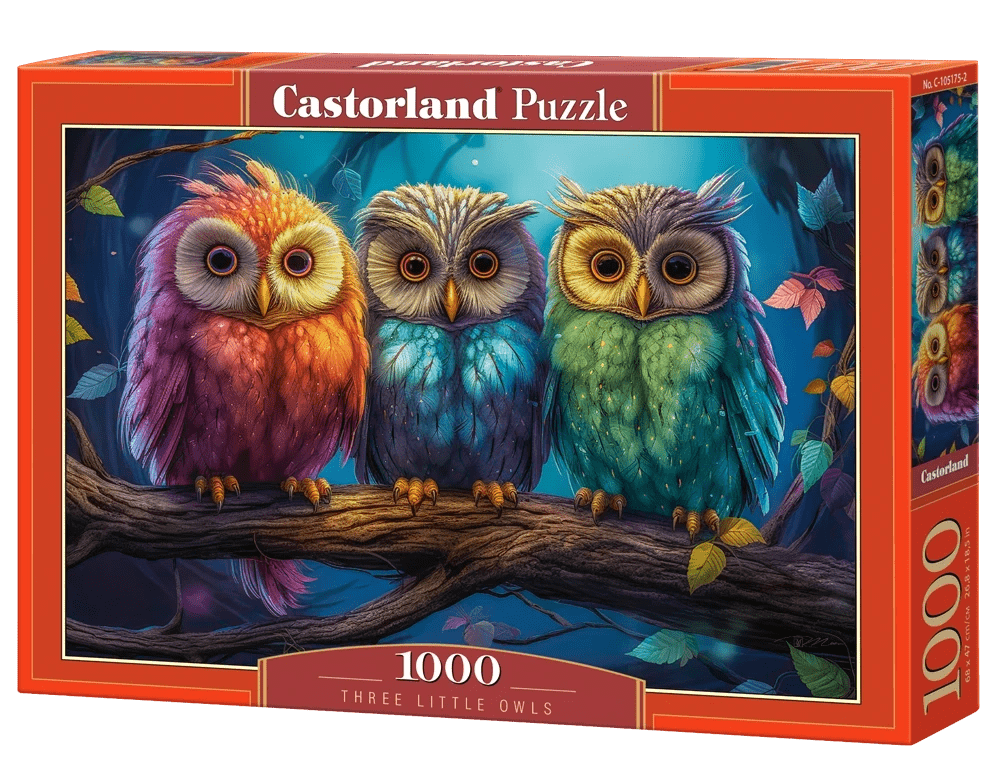 Három Kis Bagoly Castorland 1000 darabos kirakó puzzle (C - 105175 5904438105175) - puzzlegarden