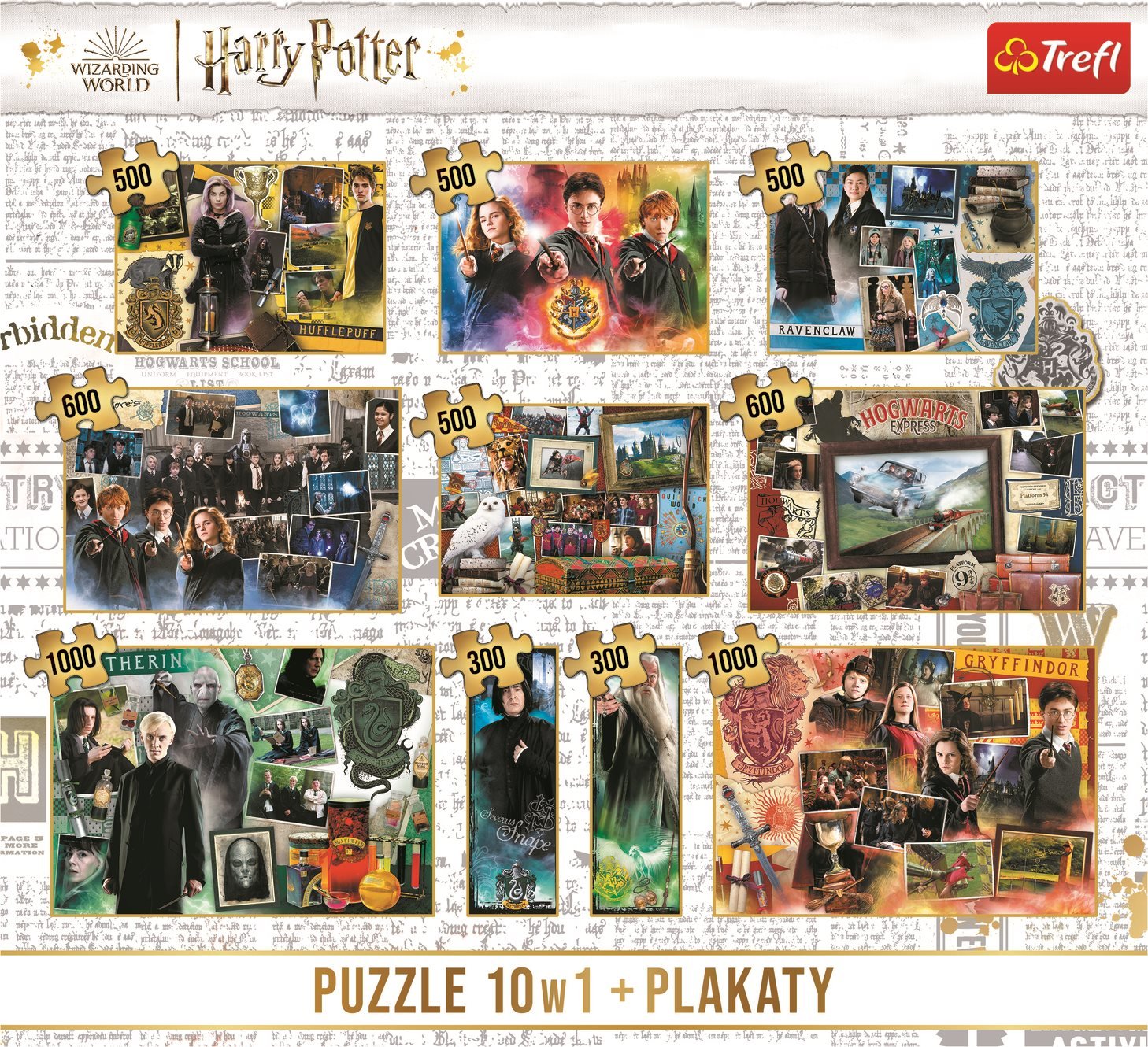 Harry Potter 10in1 óriás gyüjtemény Trefl 1000 darabos kirakó puzzle (TR - 93237 5900511932379) - puzzlegarden