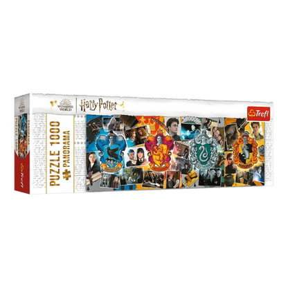 Harry Potter - A négy Roxforti ház - Panoráma Trefl 1000 darabos kirakó puzzle (TR-29051) - puzzlegarden