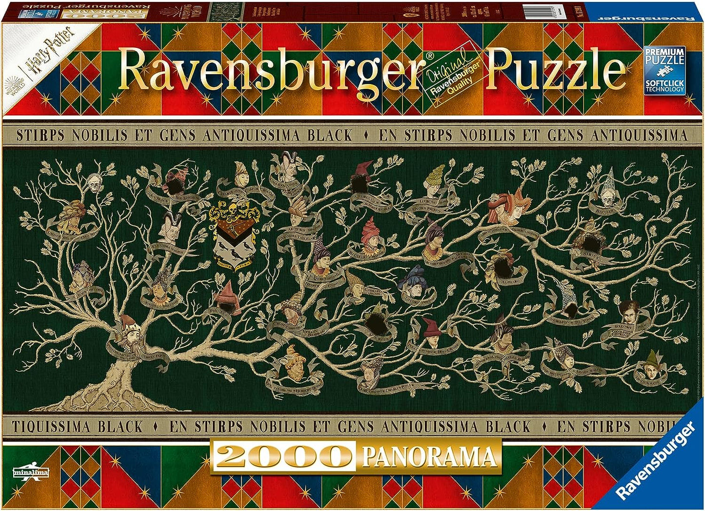 Harry Potter - Black Családfa - panoráma Ravensburger 2000 darabos kirakó puzzle (RA-17299 4005556172993) - puzzlegarden