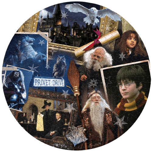 Harry Potter és a Bölcsek Köve - kollázs Winning Moves 500 darabos kirakó puzzle (WM-39598 5036905039598) - puzzlegarden