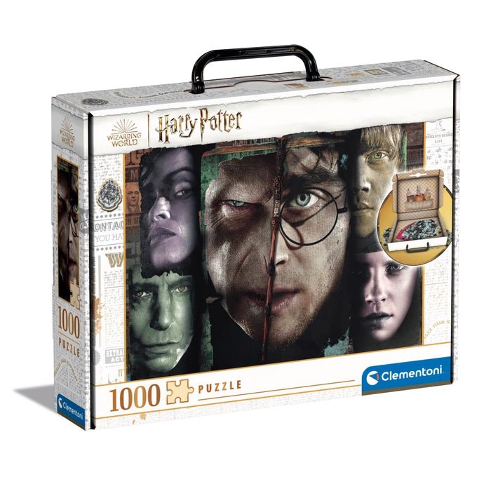 Harry Potter Koffer - A jó a rossz ellen Clementoni 1000 darabos kirakó puzzle (CL-39655 8005125396559) - puzzlegarden