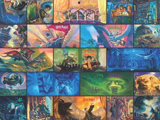 Harry Potter kollázs New York Puzzle Company 1000 darabos kirakó puzzle (NYPC-NPZHP1895 819844015176) - puzzlegarden