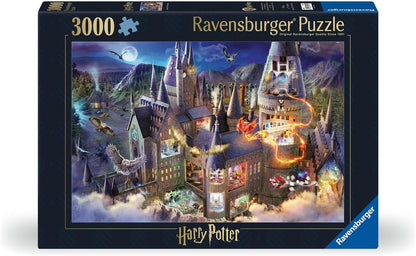Harry Potter - Roxfort Kastély Metszet Ravensburger 3000 darabos kirakó puzzle (RA - 17561 4005556175611) - puzzlegarden