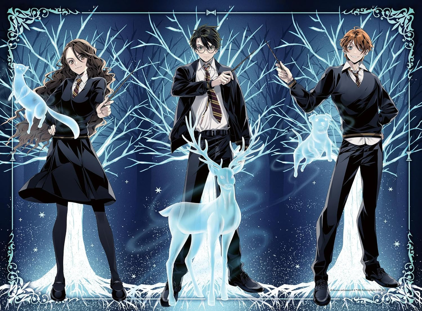 Harry Potter - Világító Patrónus - sötétben világít! Ravensburger 500 darabos kirakó puzzle (RA-12001509) - puzzlegarden