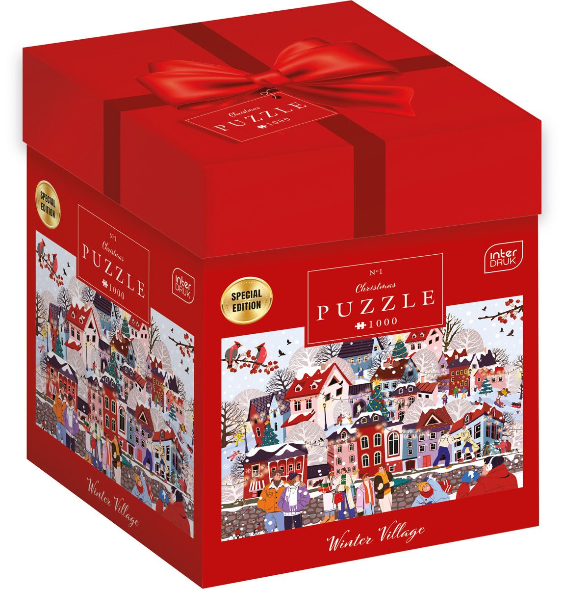 Havas karácsonyi falu Interdruk 1000 darabos kirakó puzzle (ID-5902277396051) - puzzlegarden