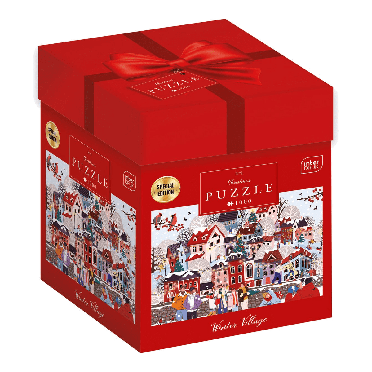 Havas karácsonyi falu Interdruk 1000 darabos kirakó puzzle (ID-5902277396051) - puzzlegarden