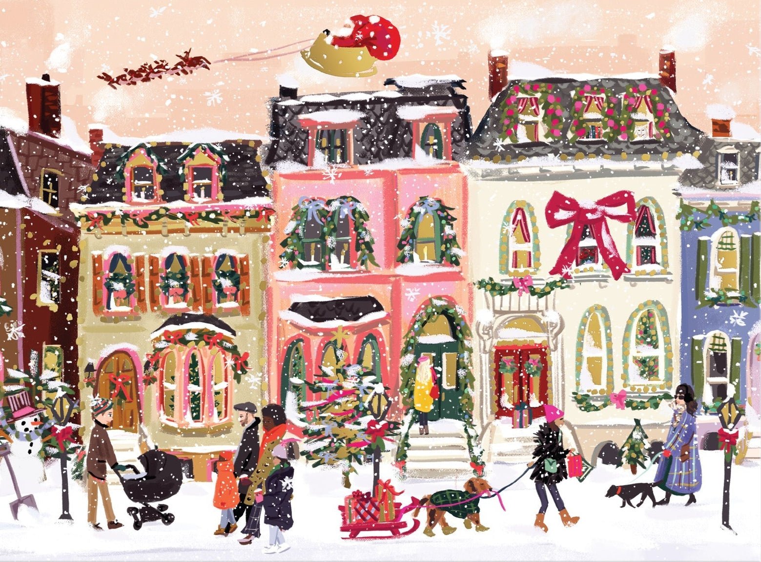 Havazás a főutcán - aranyfóliás Galison 1000 darabos kirakó puzzle (GA-9780735385610) - puzzlegarden