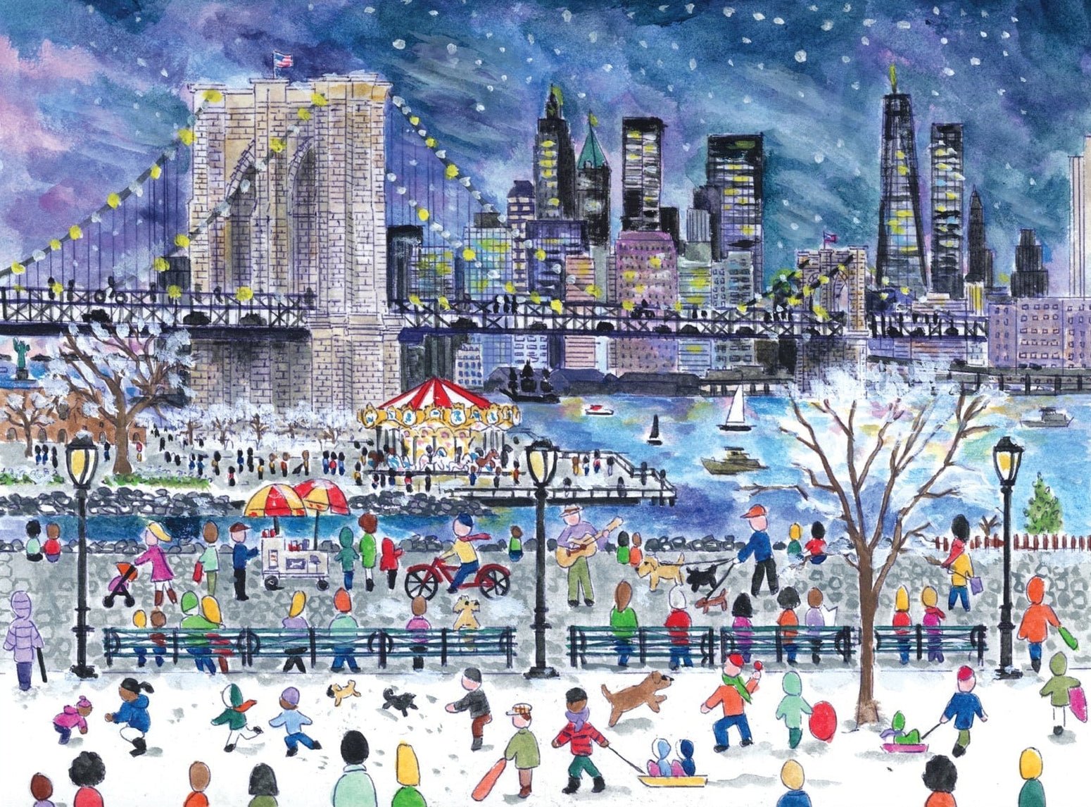 Havazás New Yorkban Galison 1000 darabos kirakó puzzle (GA-9780735386112) - puzzlegarden