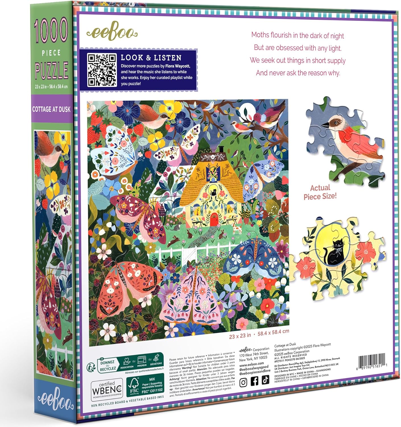 Házikó alkonyatkor Eeboo 1000 darabos kirakó puzzle (EB-PZT511) - puzzlegarden
