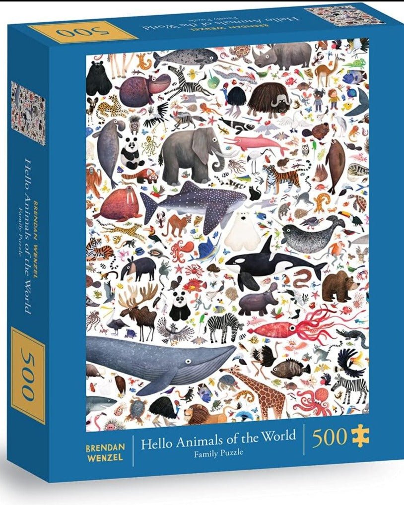 Hello Animals of the World - veszélyeztetett állatok Galison 500 darabos kirakó puzzle (GA-51595) - puzzlegarden