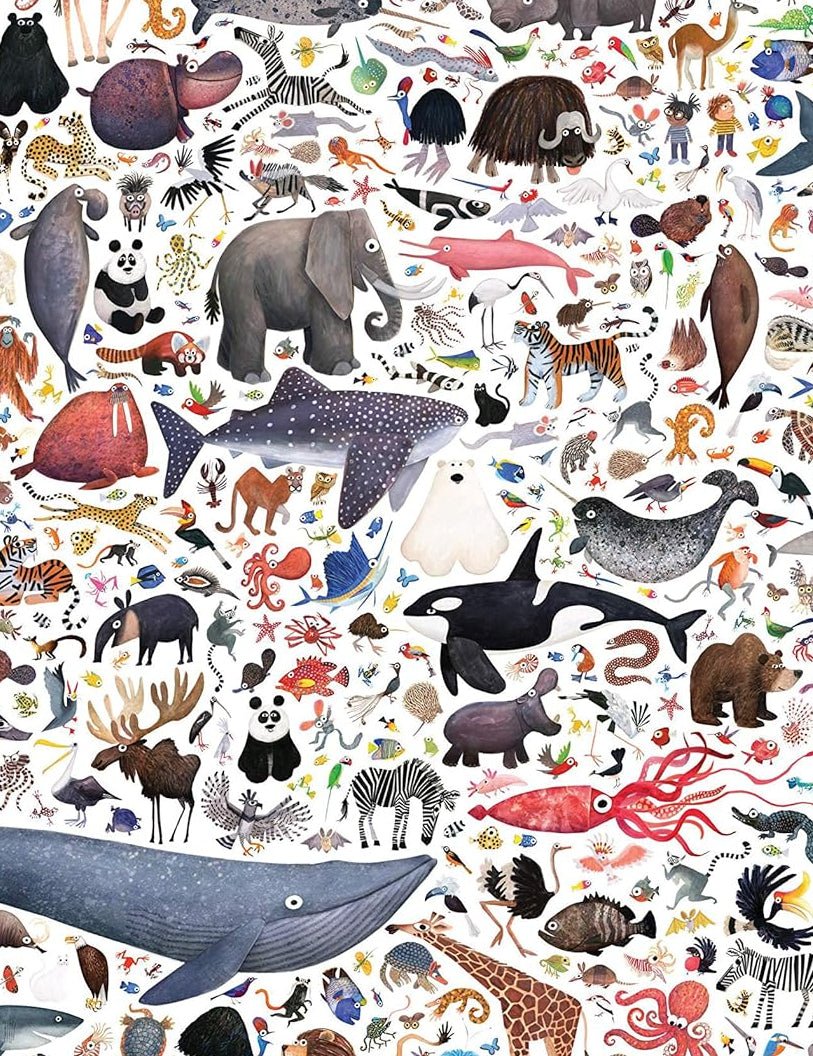 Hello Animals of the World - veszélyeztetett állatok Galison 500 darabos kirakó puzzle (GA-51595) - puzzlegarden